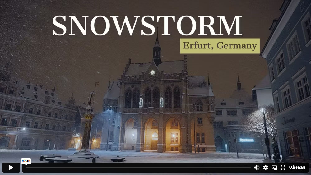 Snow Storm - A Silent Winter Night | Sony FX3 Low Light Footage in 4K Dennis Schmelz