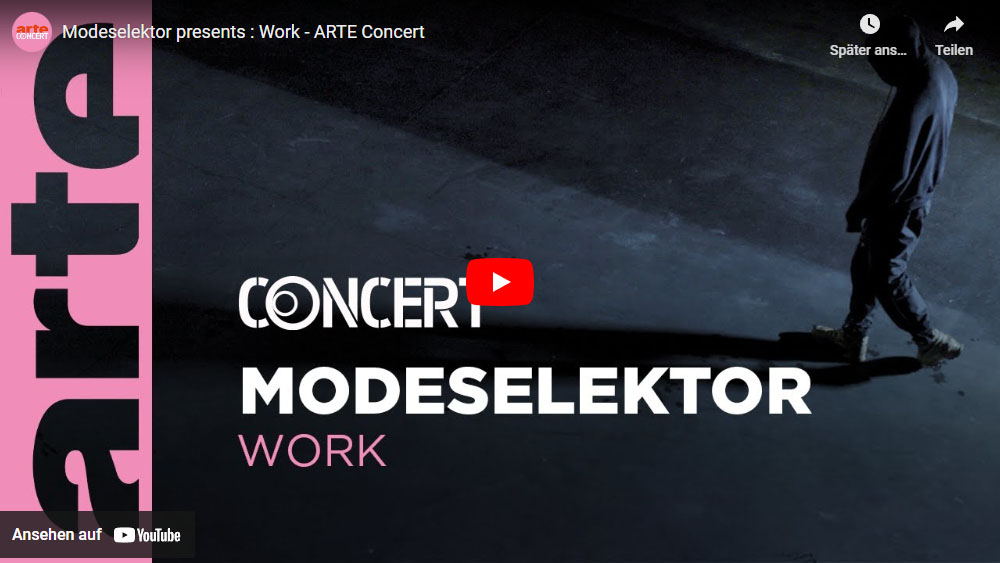 Modeselektor presents : Work - ARTE Concert Dennis Schmelz