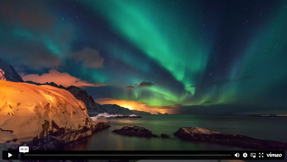 Aurora Borealis Timelapse in 4K - Lofoten | Northern Lights in Norway Dennis Schmelz